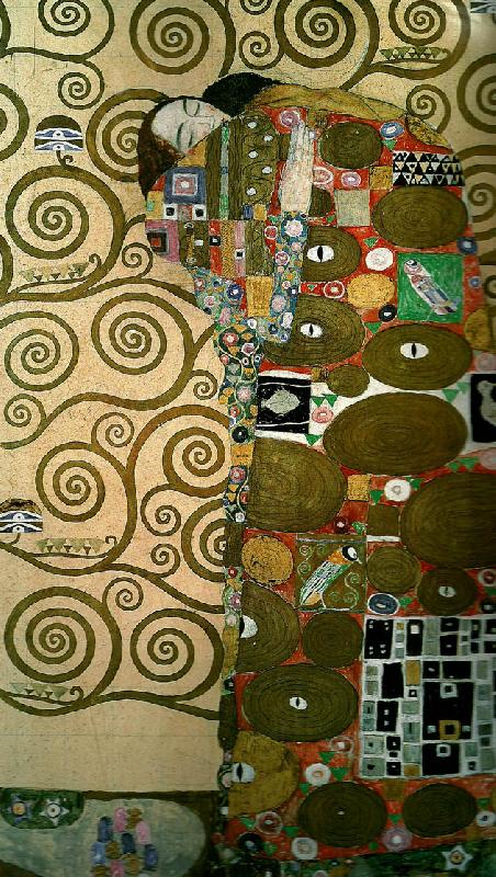 Gustav Klimt kartong for frisen i stoclet-palatset oil painting image